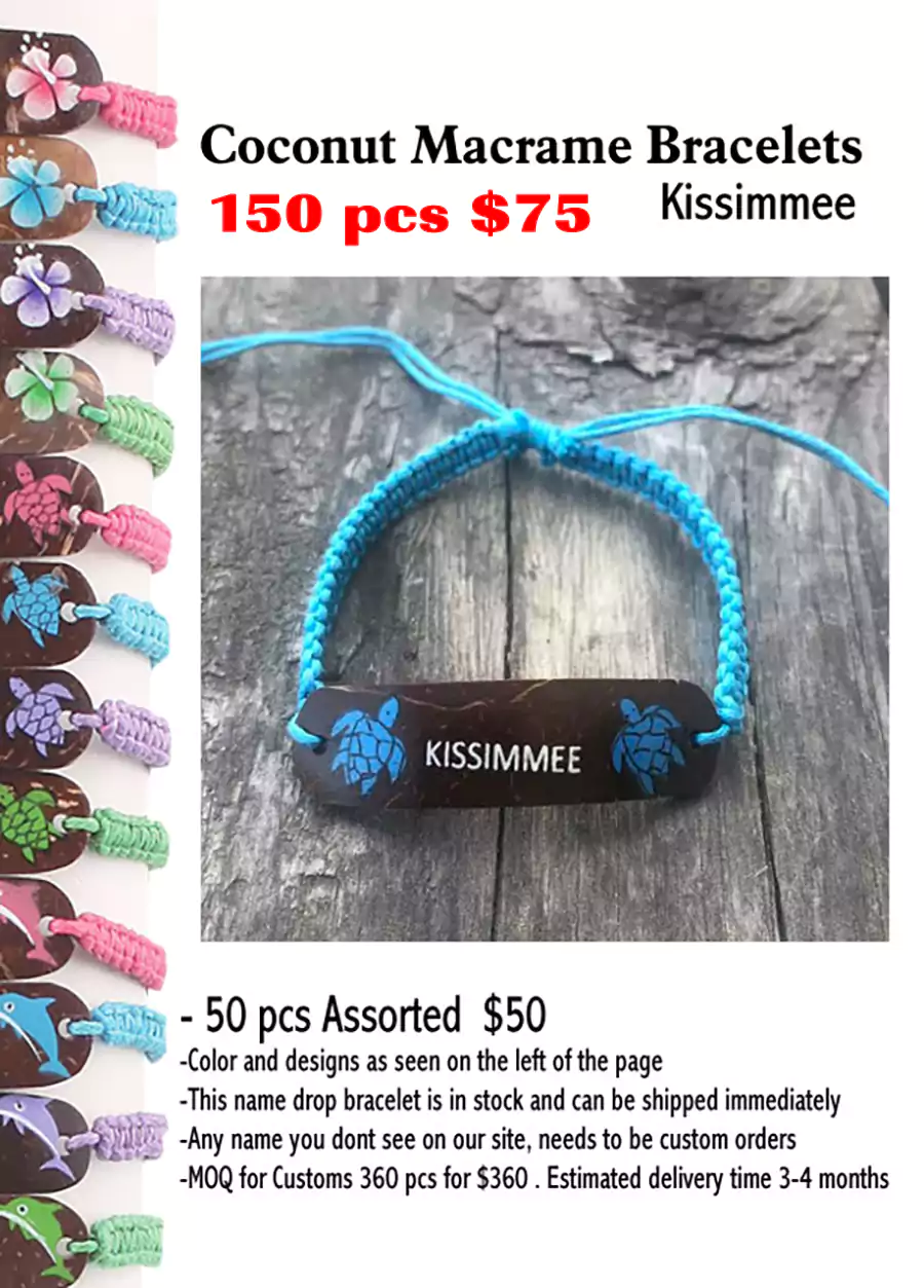 Coconut Macrame Bracelets - Kissimmee (CL)
